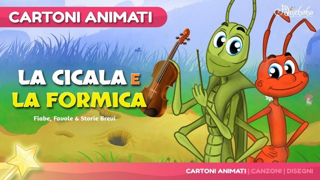 La Cicala e la Formica (The Grasshooper and the Ant) Cartone Animati |  Storie per Bambini - YouTube